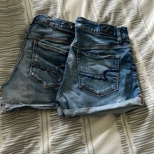 Bundle of American Eagle Hi Rise Shortie Jean shorts